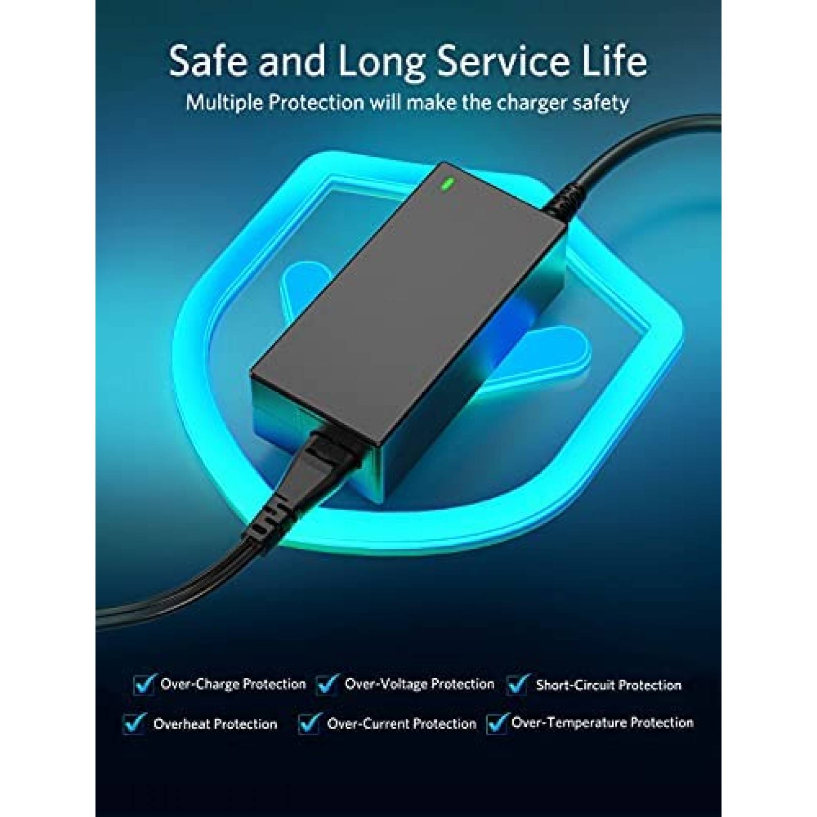 Cargador laptop Seelion Dell Compatible 45W 19.5V -Negro