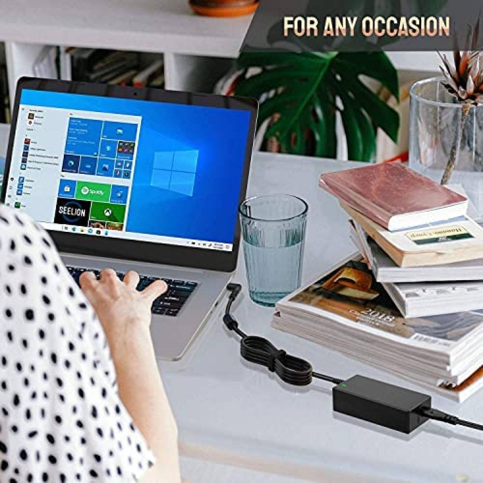 Cargador laptop Seelion Dell Compatible 45W 19.5V -Negro