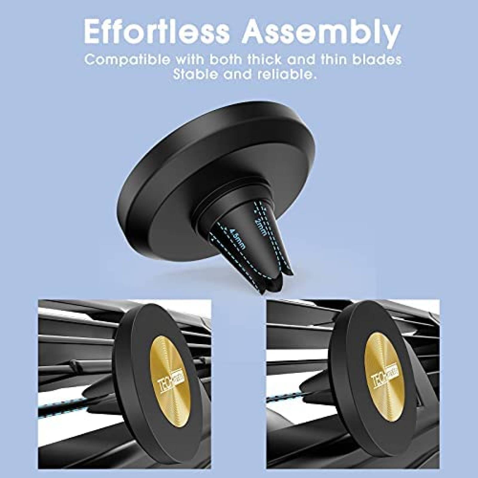 Soporte Magnetico para Celular TechMatte para iPhone -Negro