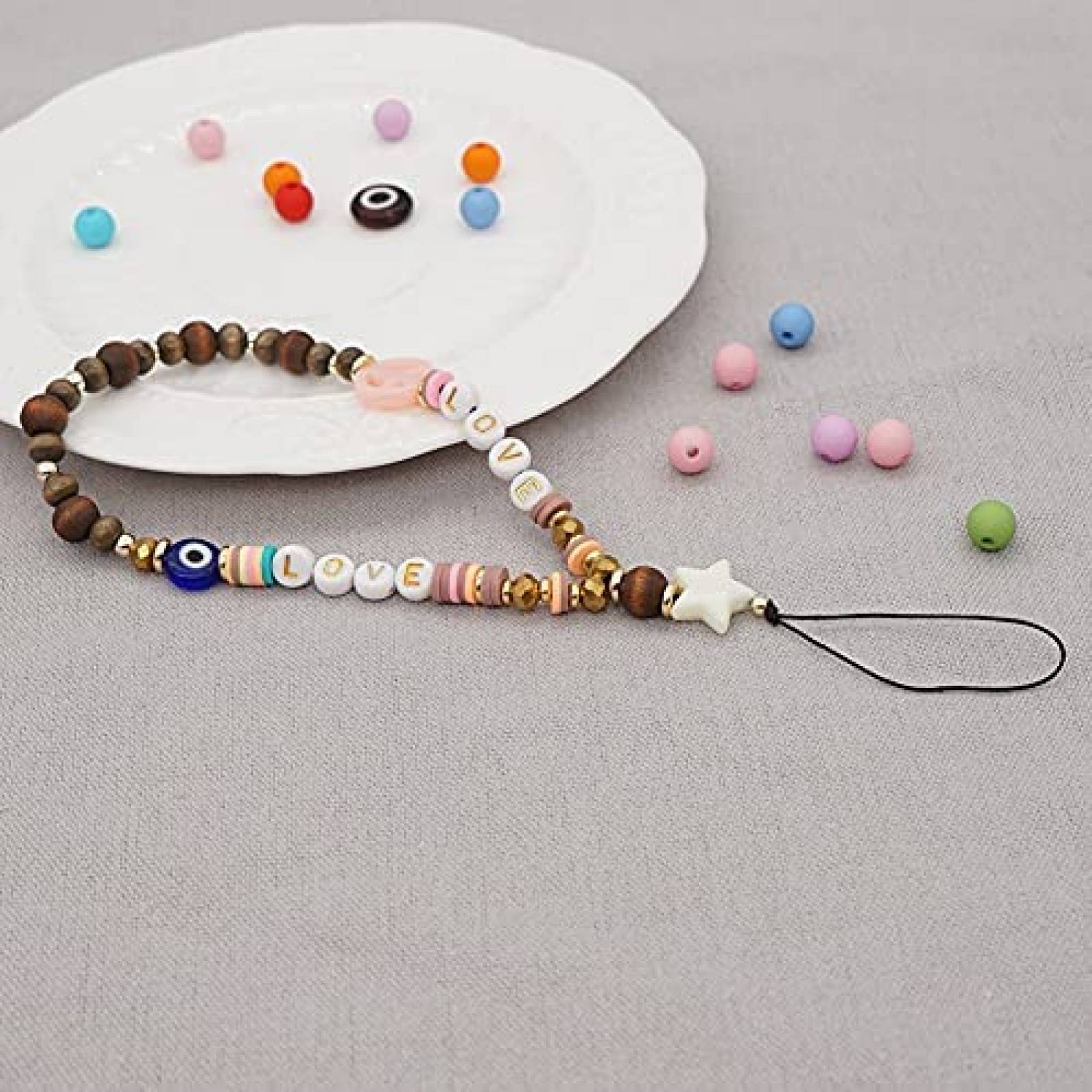 Pulsera para telefono IKASEFU de cuentas -Colorido