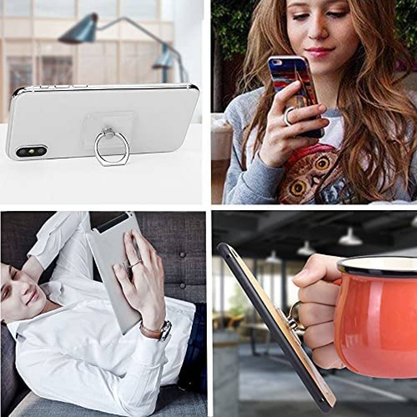 Pack agarradera para telefono VOVIGGOL x5 -Transparente