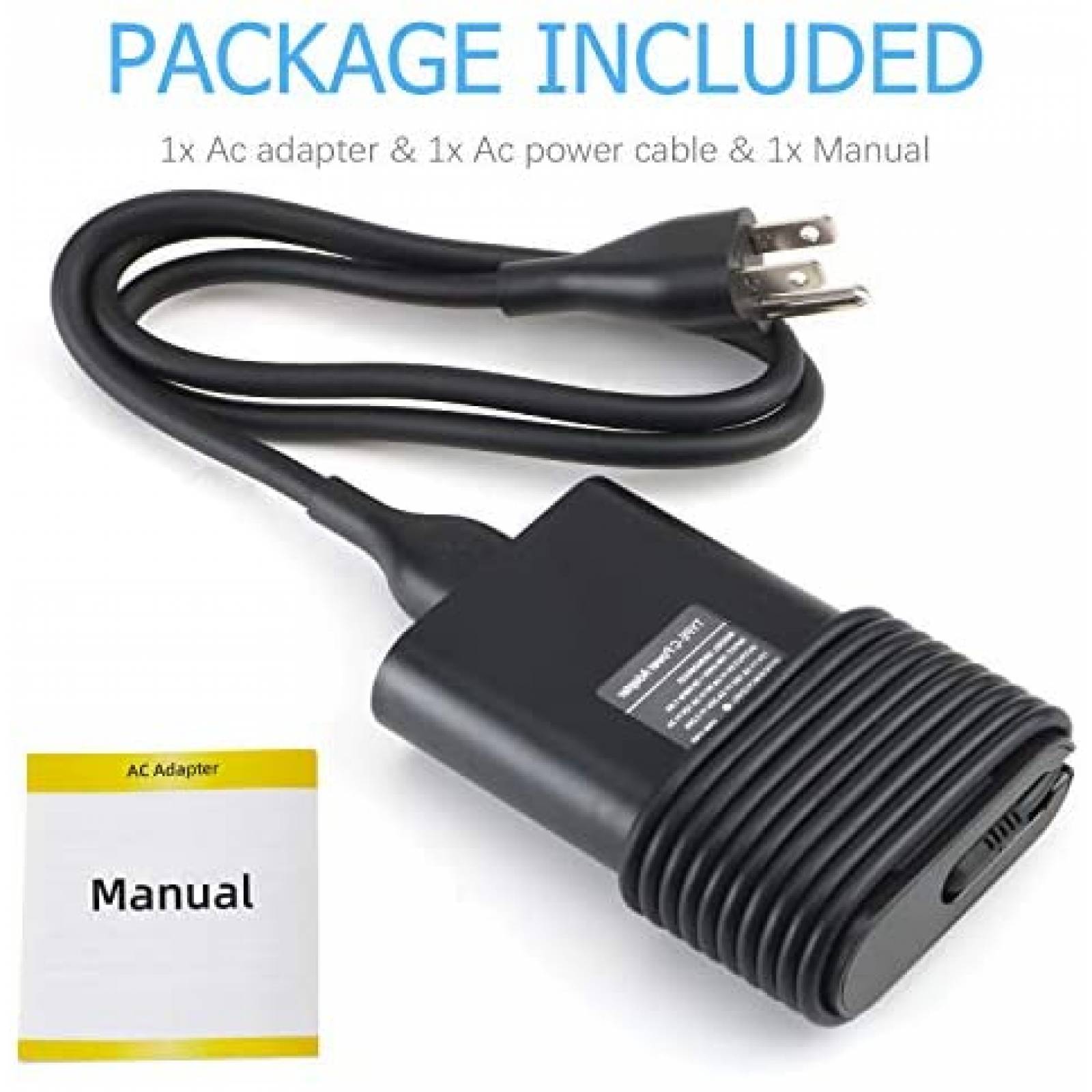 Cargador para Laptop HFLRZZ Dell XPS 12 65W 45W USB C -Negro