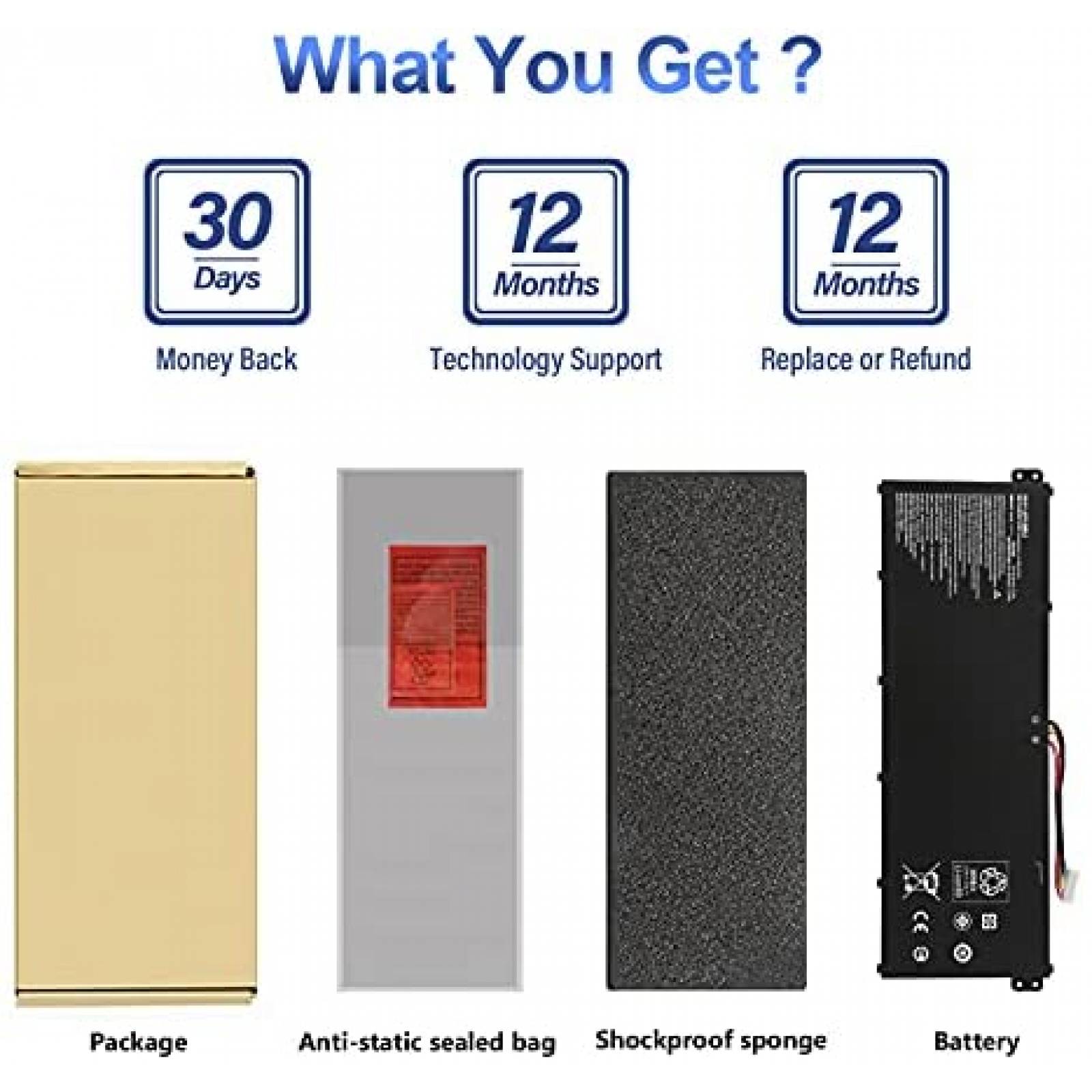 Bateria para ordenador ANTIEE AP16M5J portatil Acer Aspire