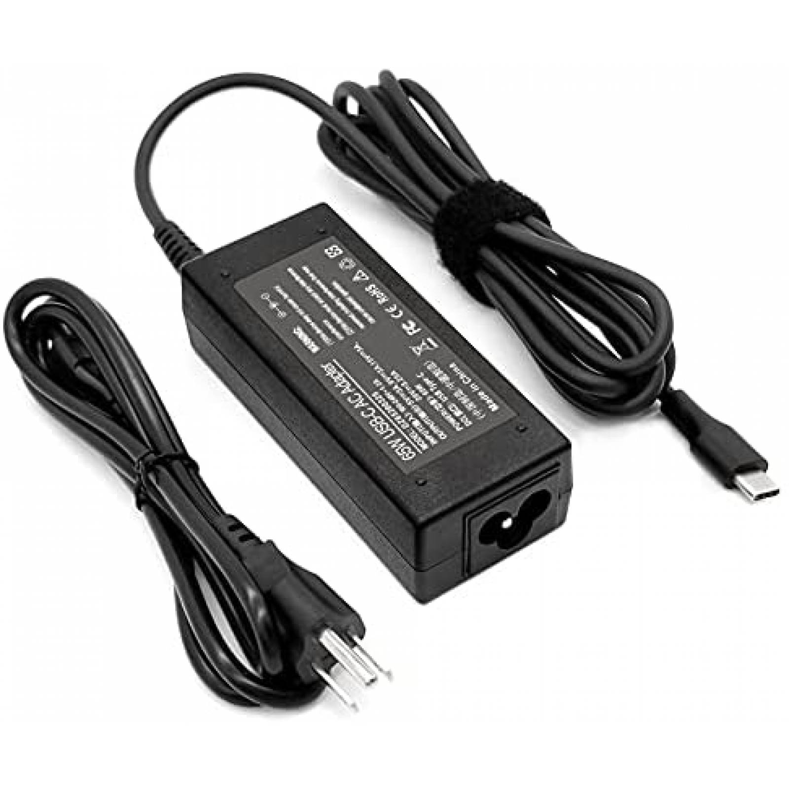 Cargador Laptop Yodzgaco DZ65200325 65W 45W Tipo C -Negro