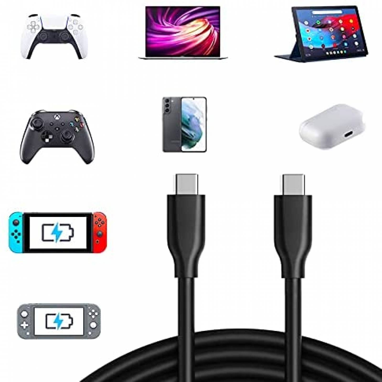 Cargador Laptop Yodzgaco DZ65200325 65W 45W Tipo C -Negro