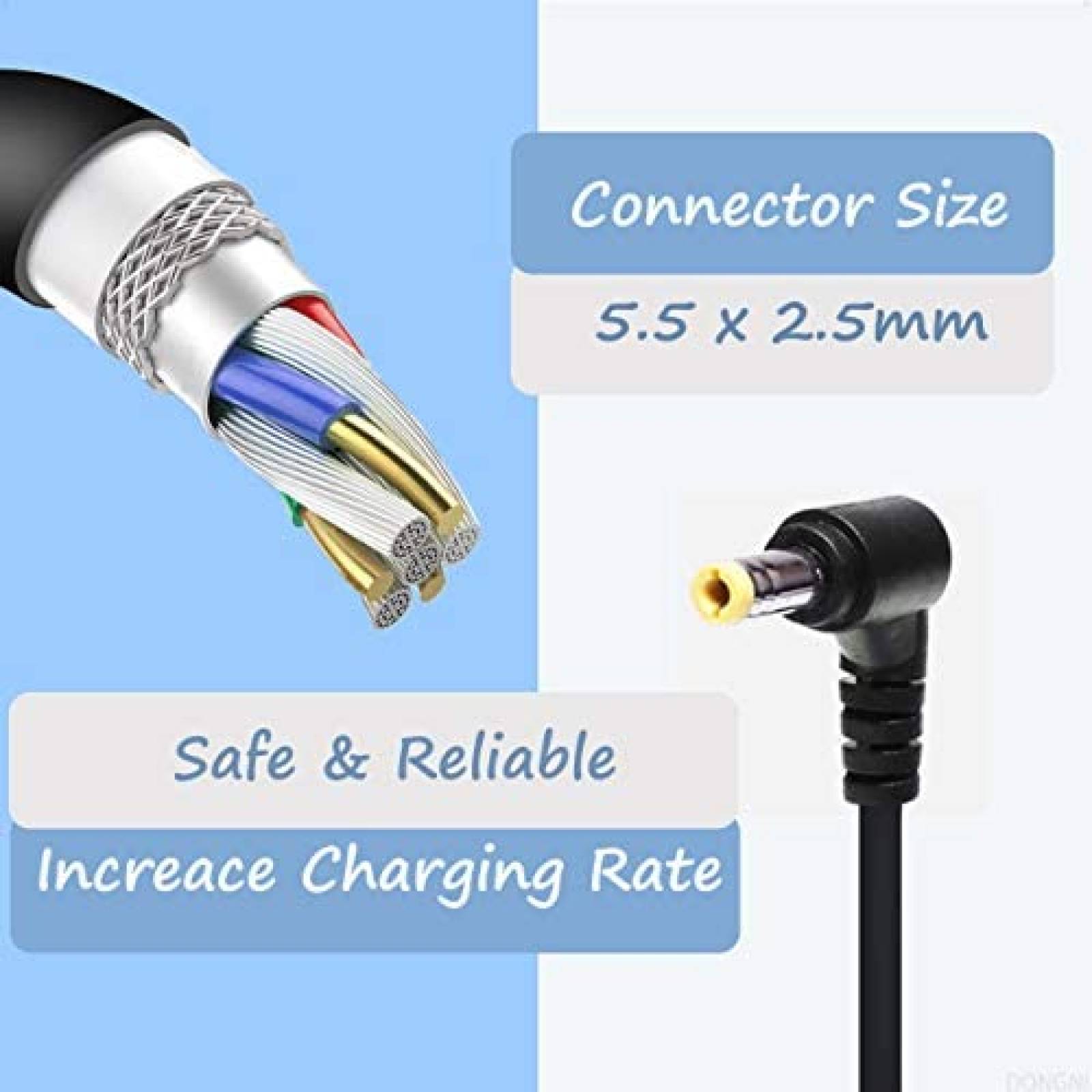 Cargador Laptop DONGNI DL65190342 65W Compatible Bluetooth