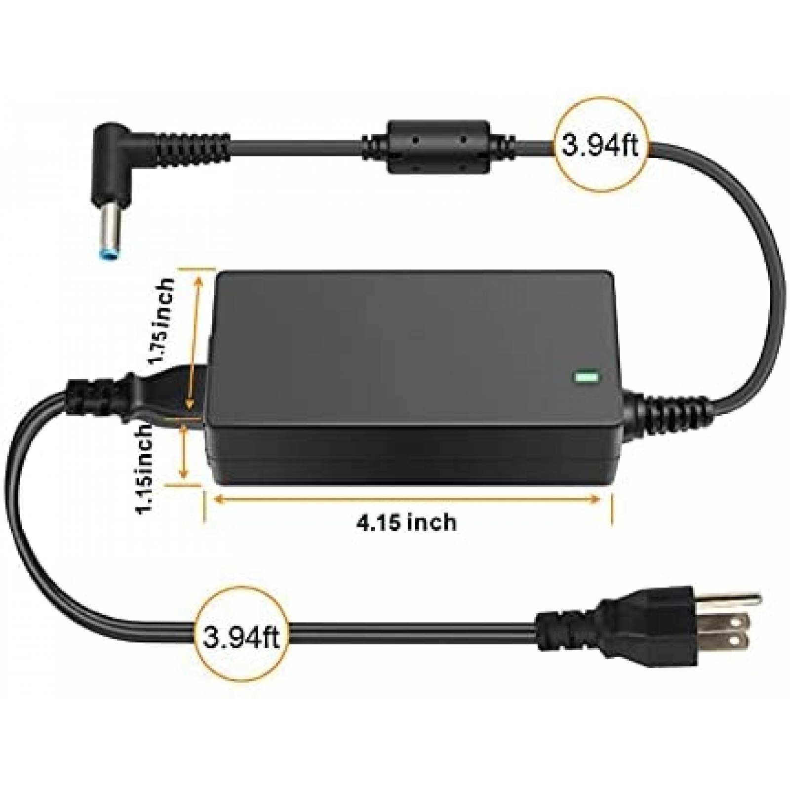 Cargador DMKAOLLK Para Laptop 19.5V 2.31A 45W -Negro