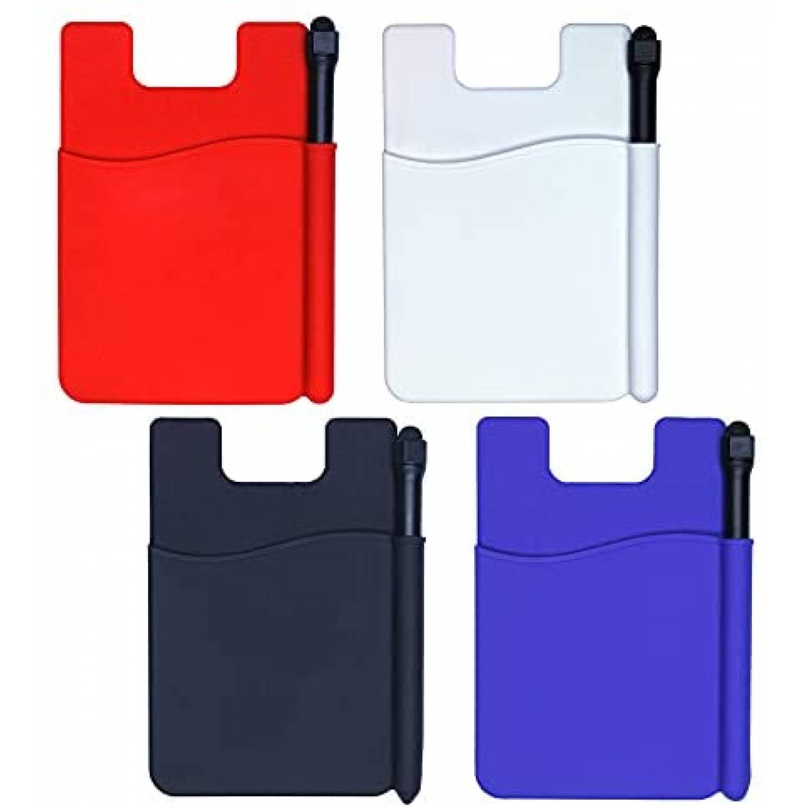 Tarjetero AAkron 4 Pzs Con Adhesivo para Celular -Varios