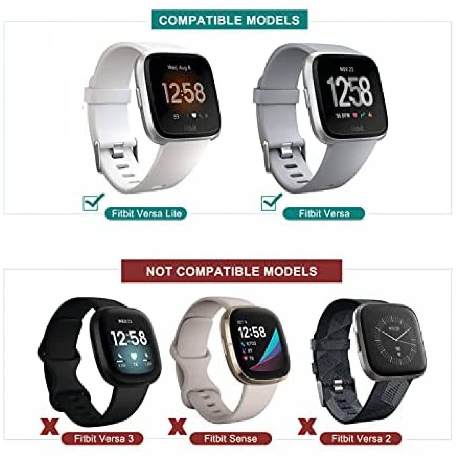 Soporte Cargador Kmasic para Smartwatch Fitbit Versa -Negro