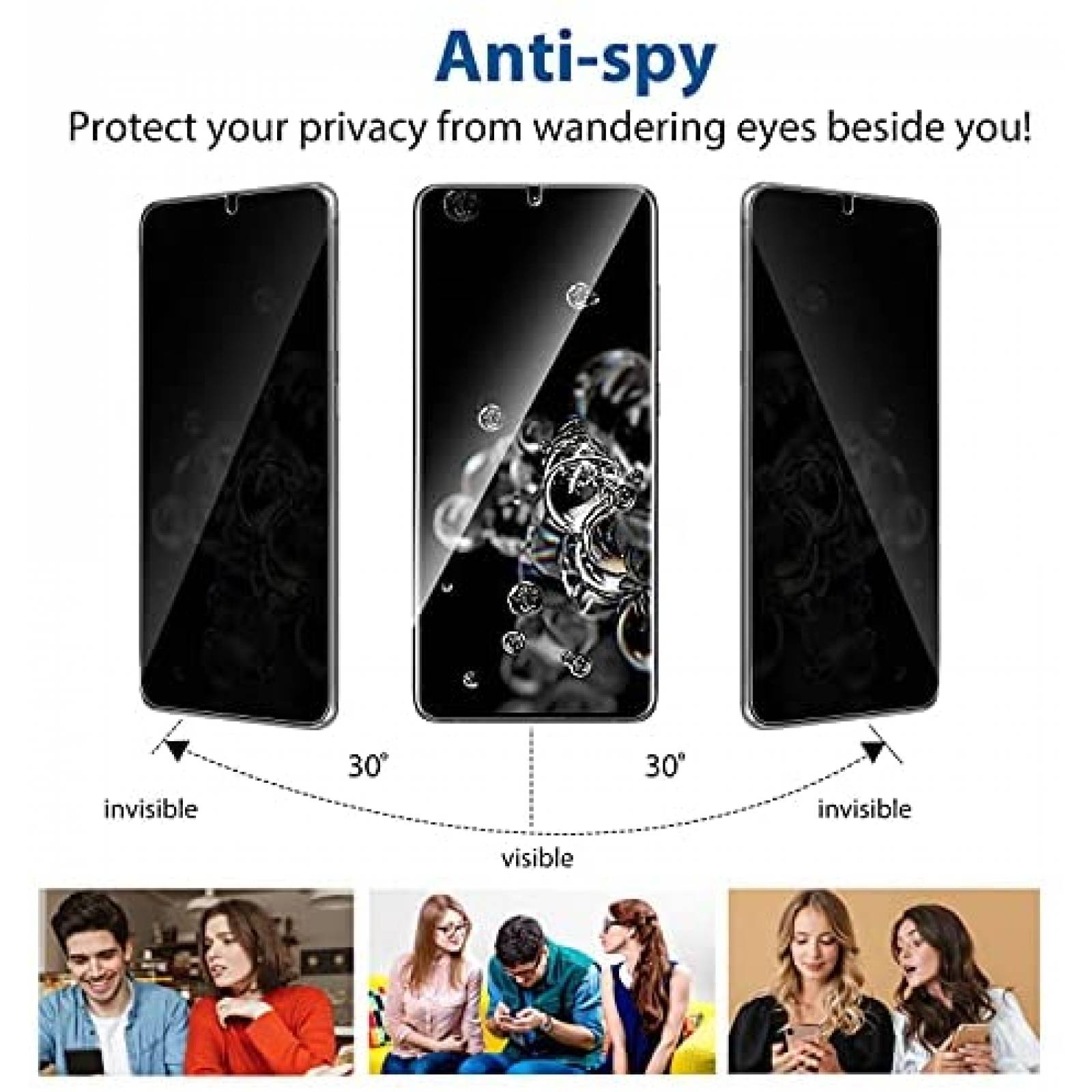 Protector Pantalla PHISIMOO Galaxy S20 Ultra 6.9" Privacidad