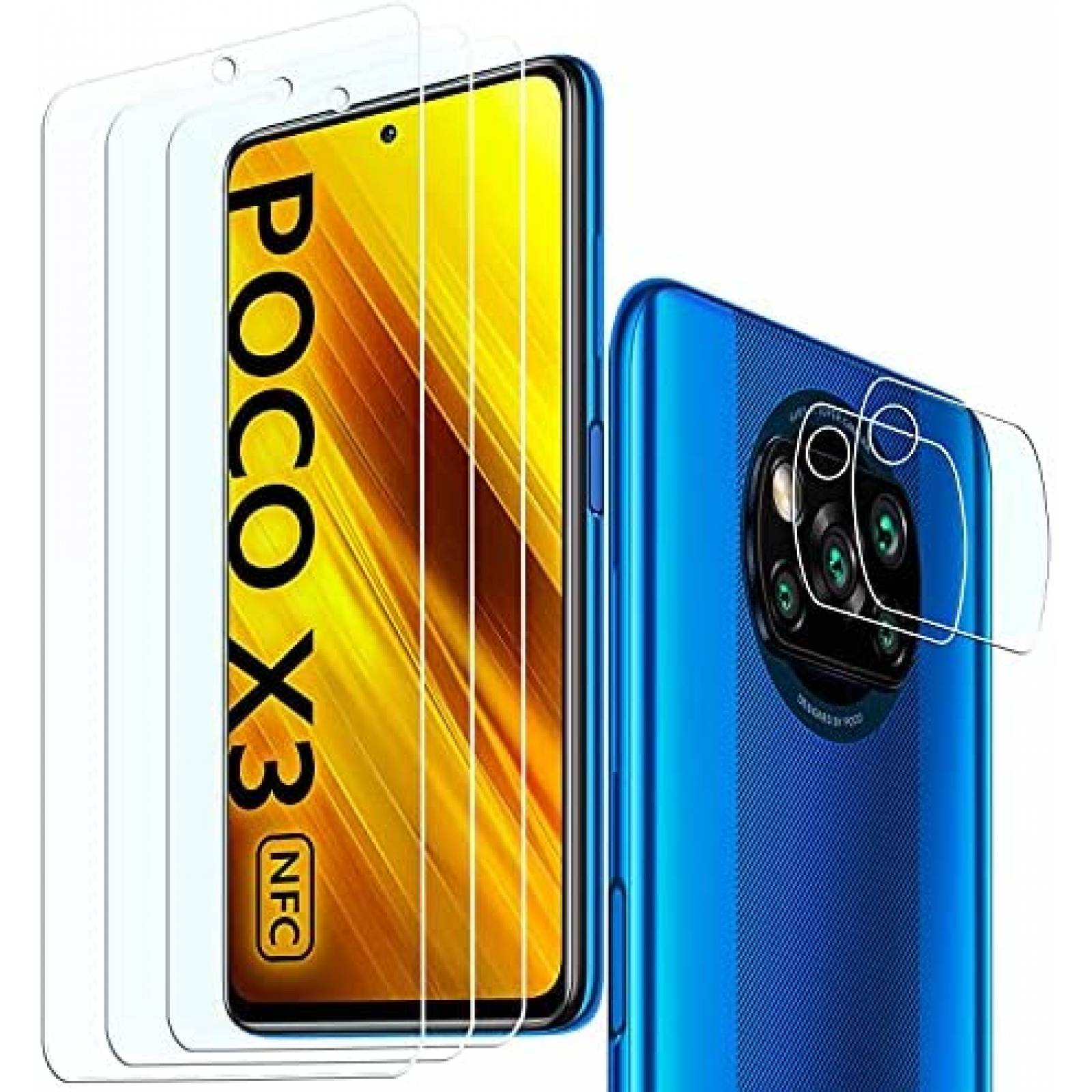 Protector de Pantalla/Lente KELOLIN para Xiaomi Poco X3 3+2