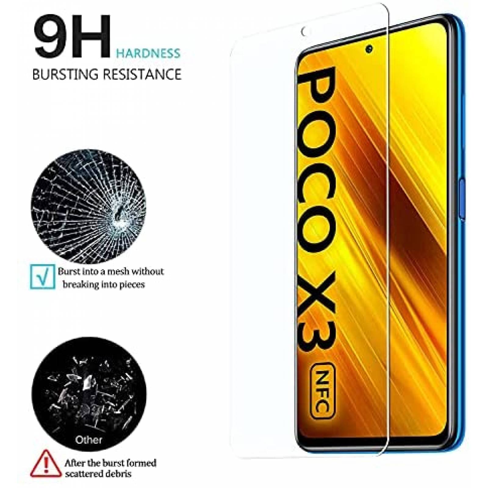 Protector de Pantalla/Lente KELOLIN para Xiaomi Poco X3 3+2
