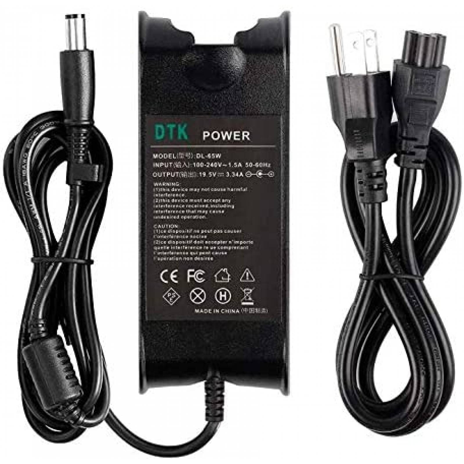 Cargador laptop DTK DL-65W 19.5V 3.34A 65W AC -Negro