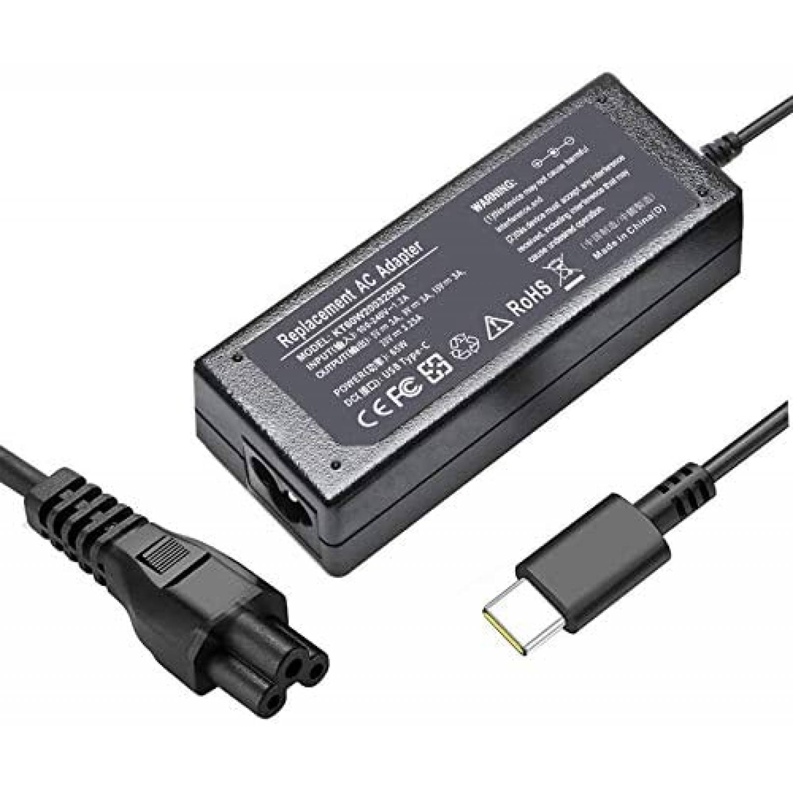Cargador adaptador de AC Feppery 65W USB-C para Lenovo