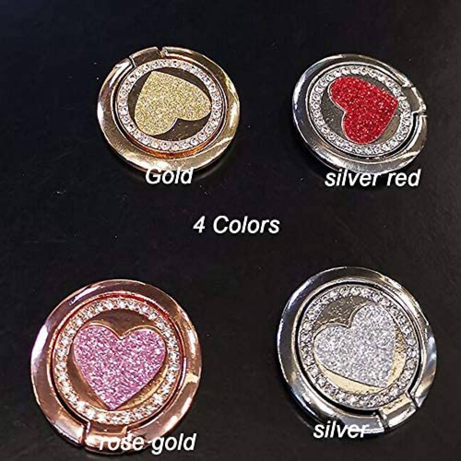 Anillo de Agarre LNtech con Brillos para Celular -Plata