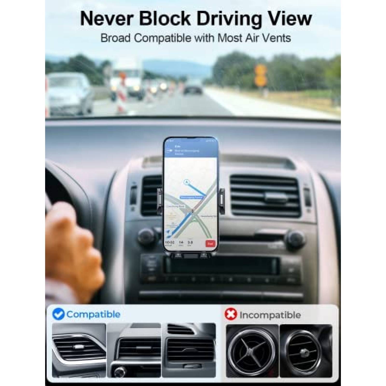 Soporte TOLLEFE Para Celular Clip de Gancho -Negro