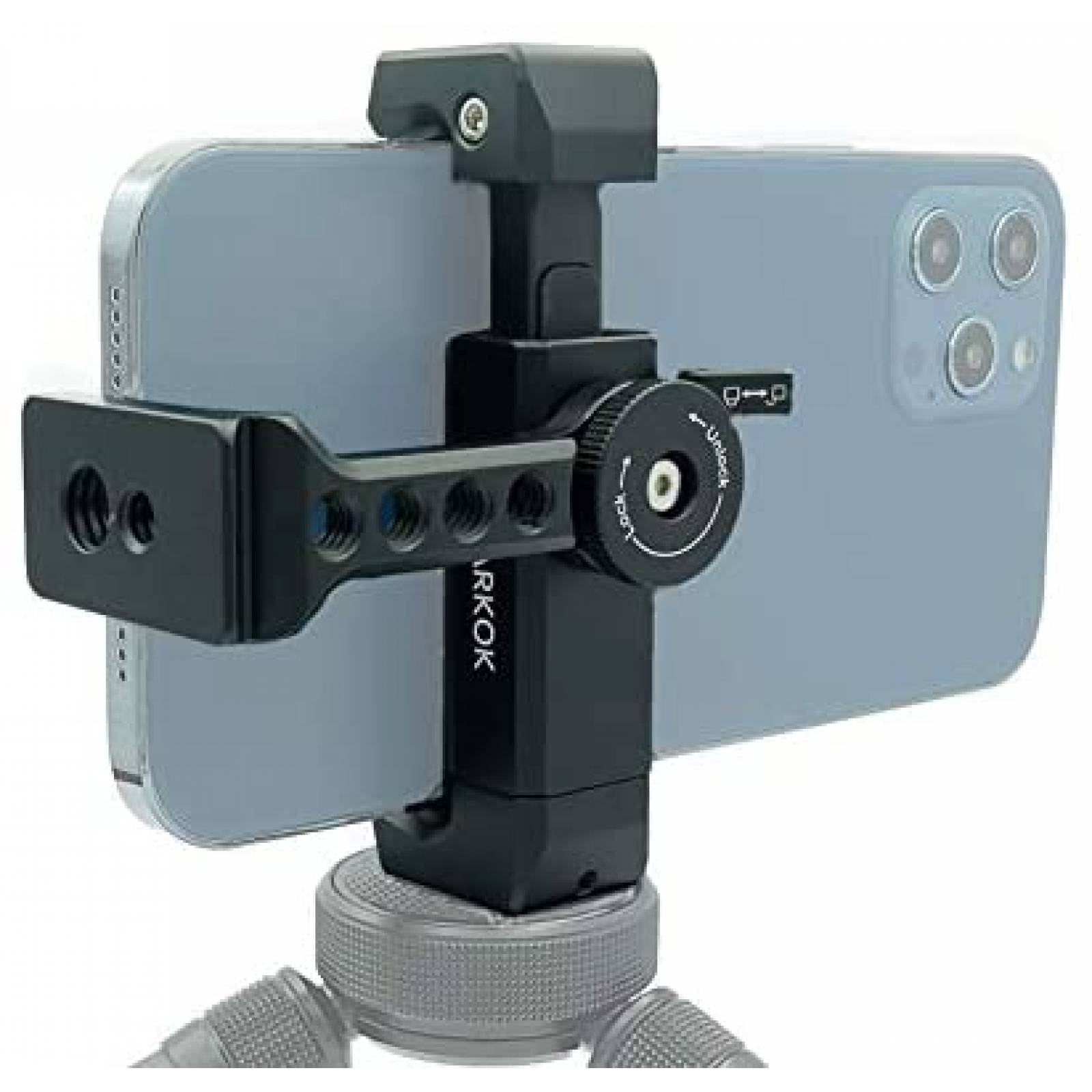 Soporte ARNARKOK Para Tripie Rosca 1/4 Abrazadera Celular
