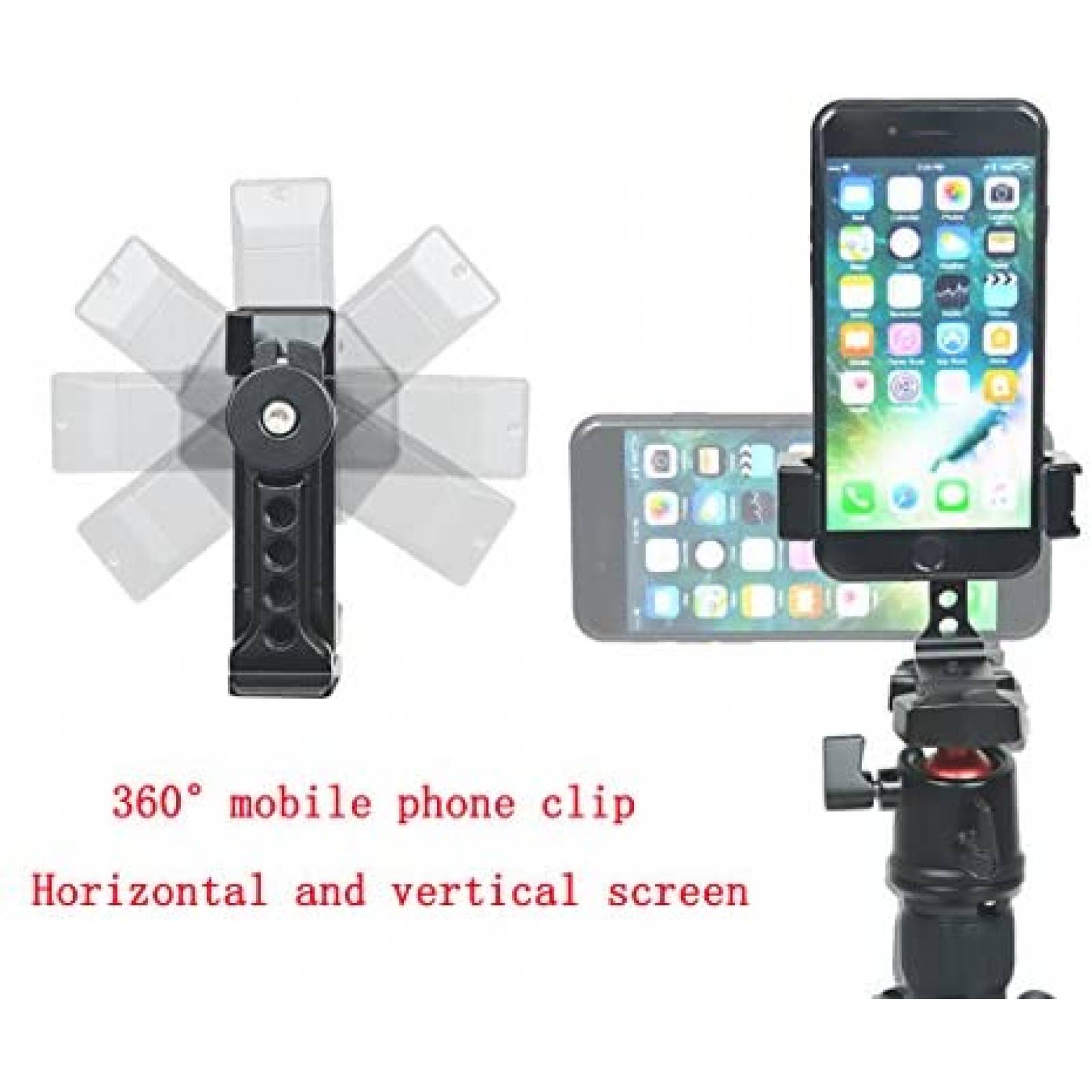 Soporte ARNARKOK Para Tripie Rosca 1/4 Abrazadera Celular