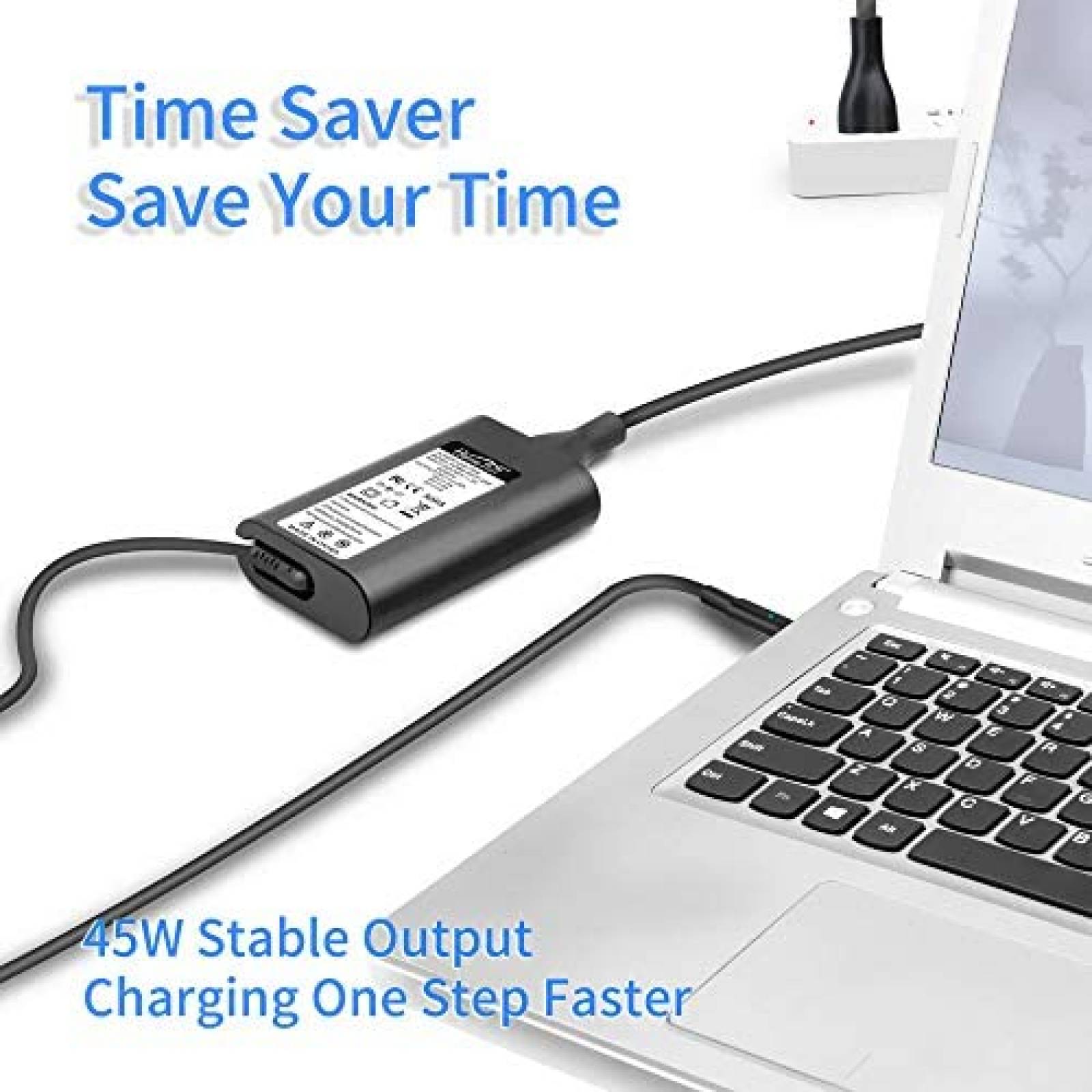 Cargador Laptop HOME PUFF Compatible 45W 240V -Negro