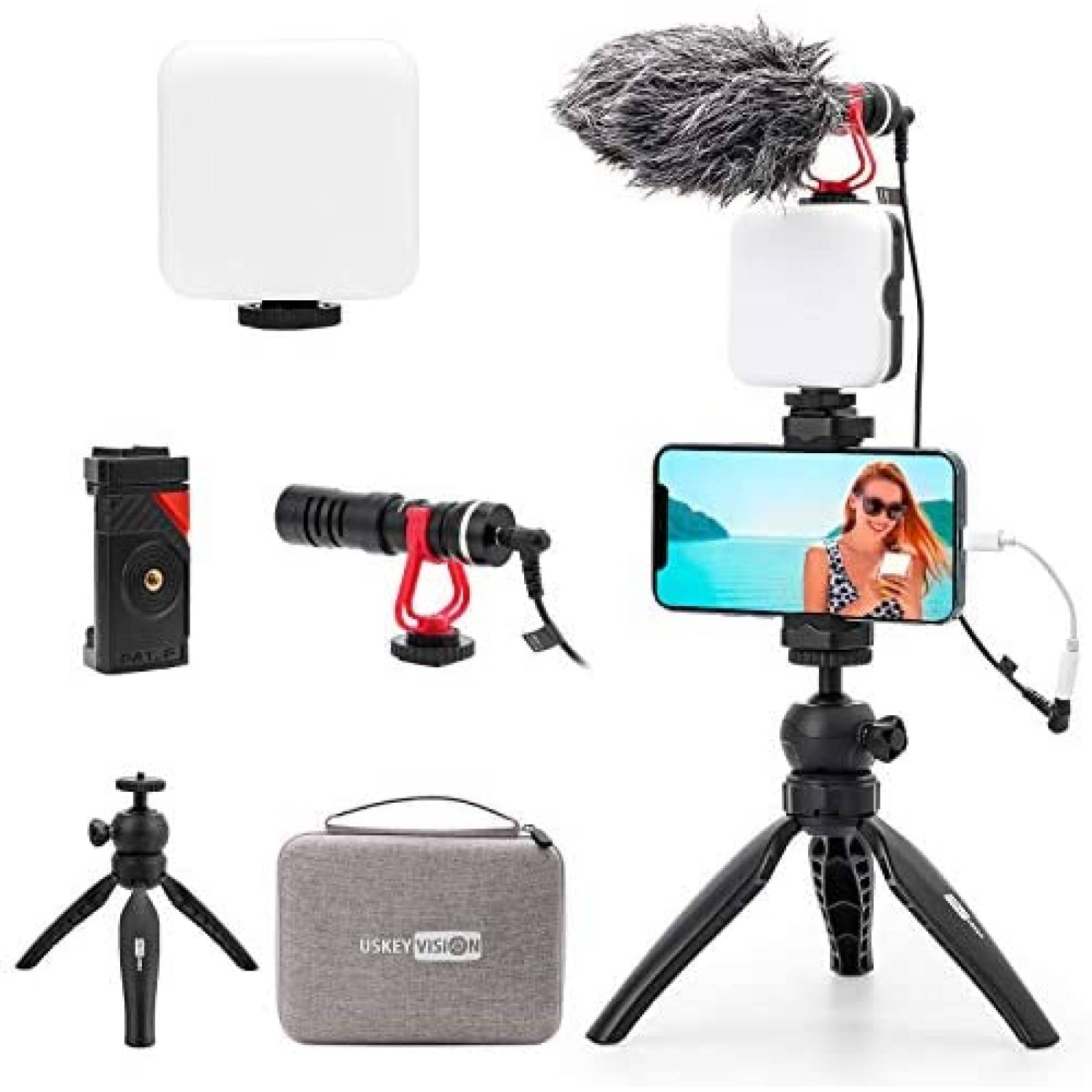 Kit De Filmacion C/luz Para Celular Camara Streaming Tiktok