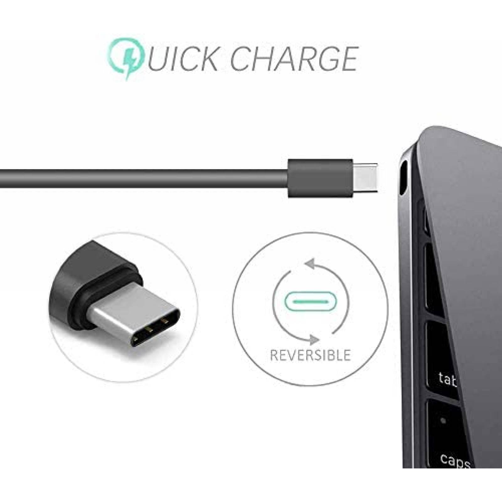 Cargador adaptador de AC BULL-TECH de 65 W para HP USB C