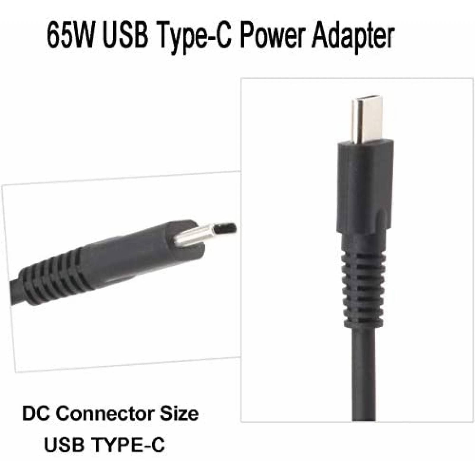 Cargador adaptador de AC BULL-TECH de 65 W para HP USB C