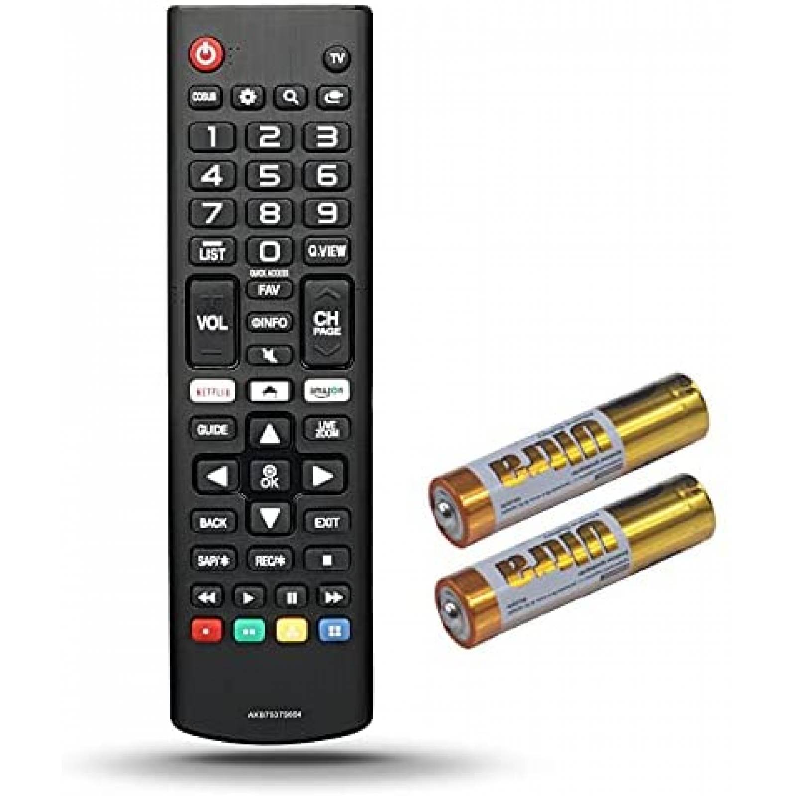 Control para smart TV LG LCD Molvgoc AKB75375604 -Negro
