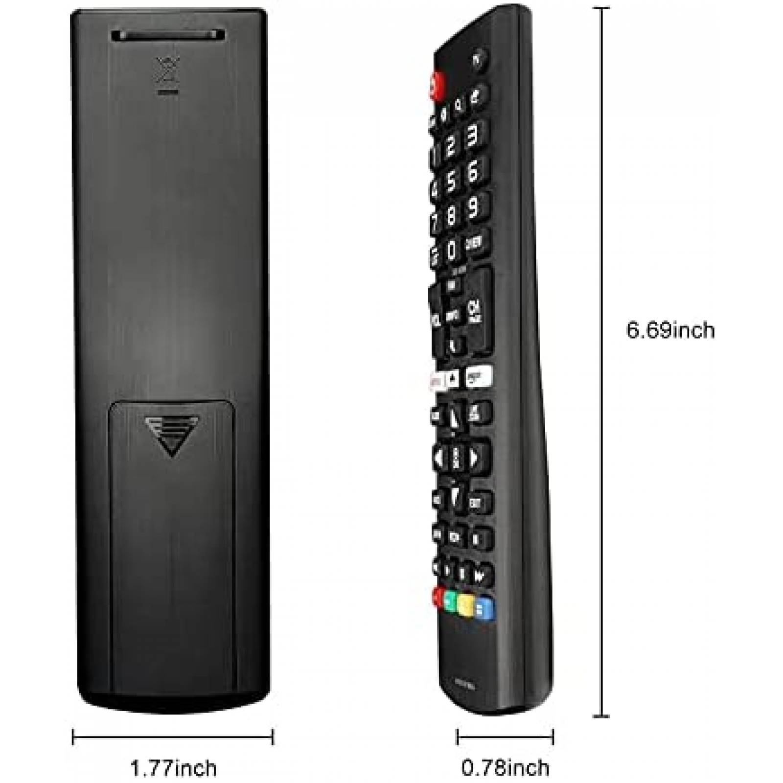 Control para smart TV LG LCD Molvgoc AKB75375604 -Negro