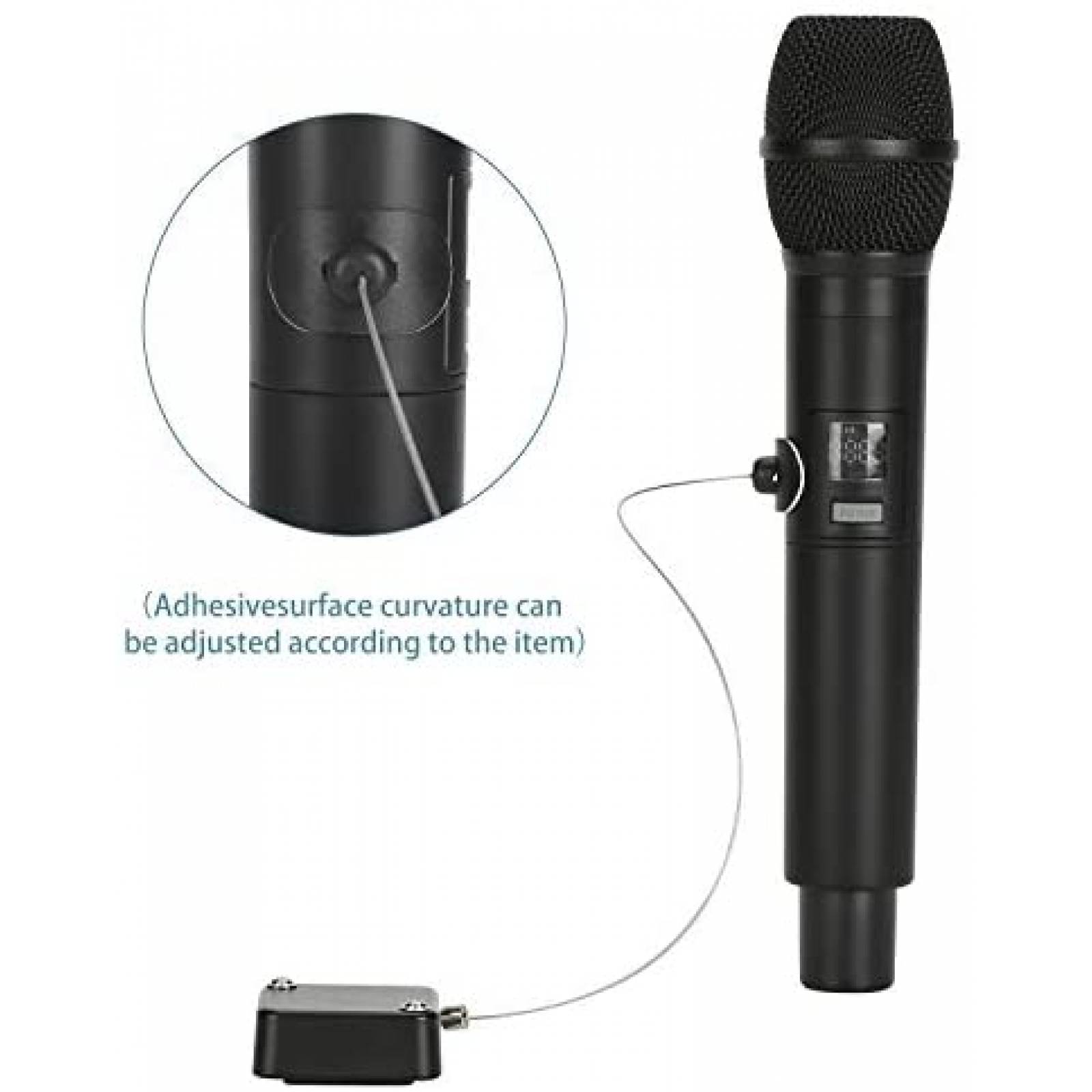 Candado de Cable de Seguridad Retractil LORADAR 5 Pzs -Negro