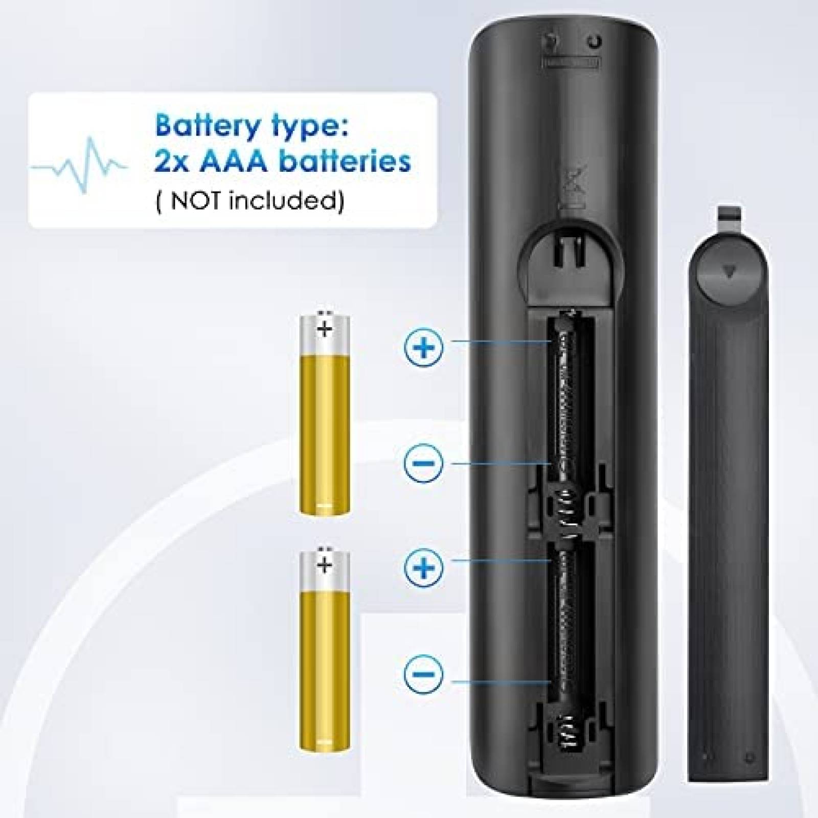 Control Remoto LOUTOC para Samsung Smart TV -Negro