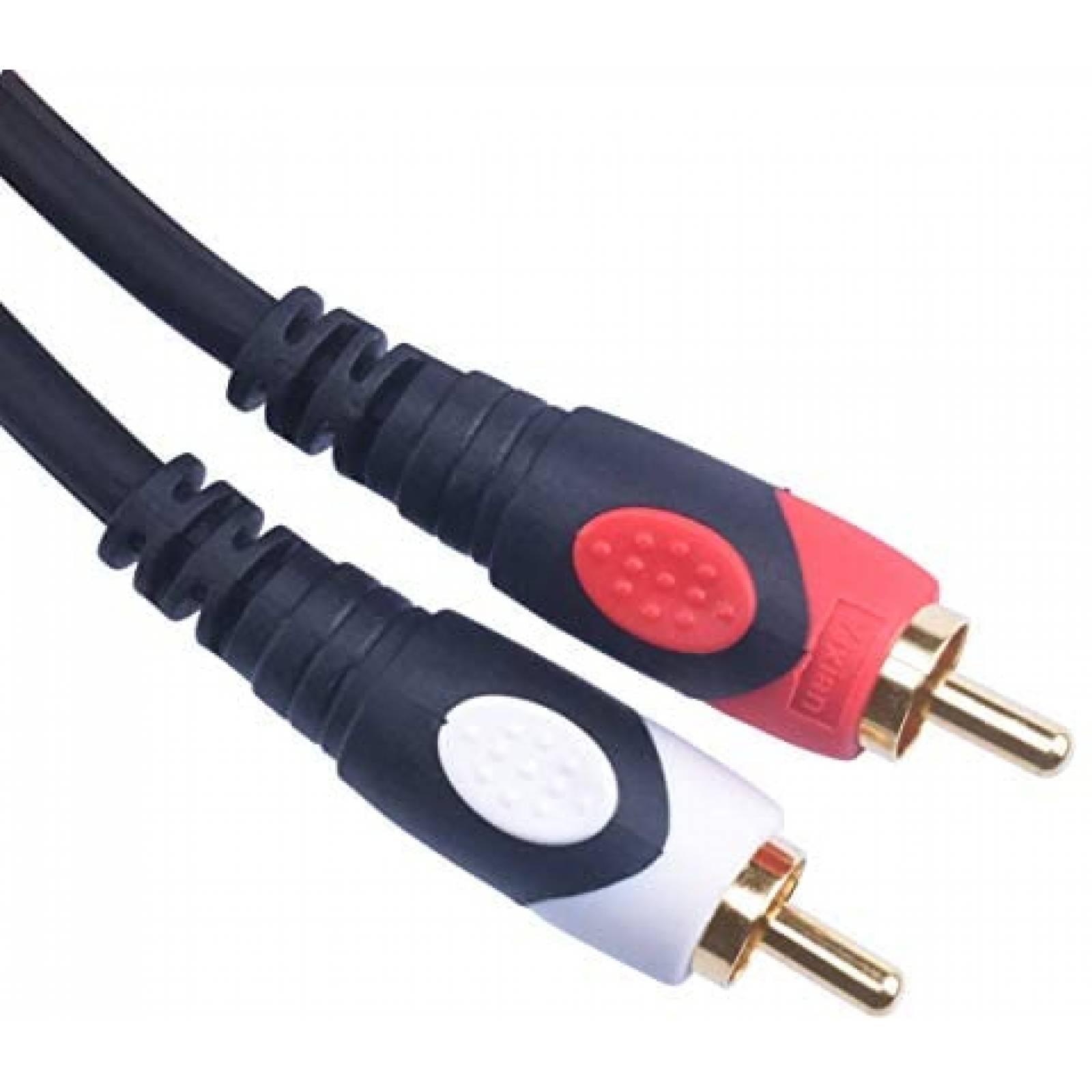 Cable doble RCA 1/4 a doble RCA Devinal 20ft -Negro