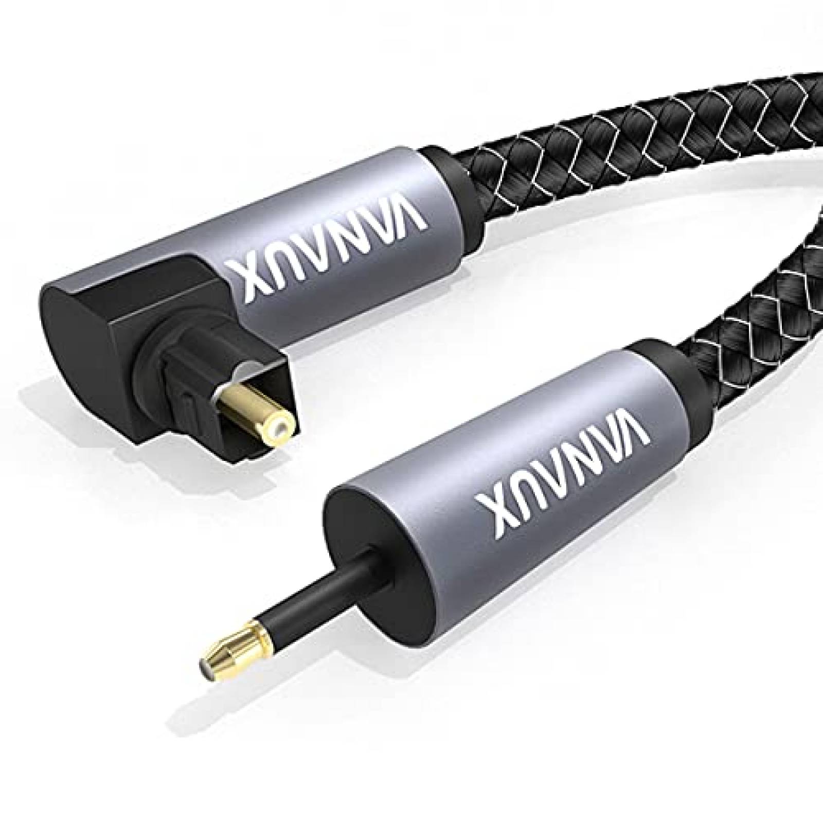 Cable VANAUX Toslink a Mini Toslink de 90 6.5ft -Negro