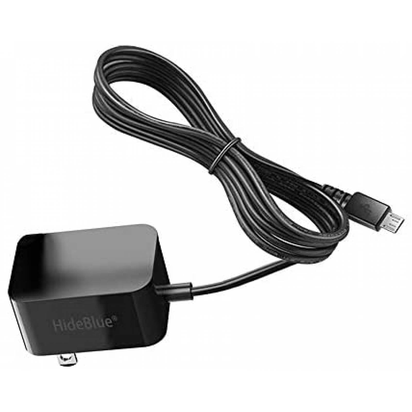 Cargador Micro USB HideBlue de 5 Pies de 5V/2A -Negro