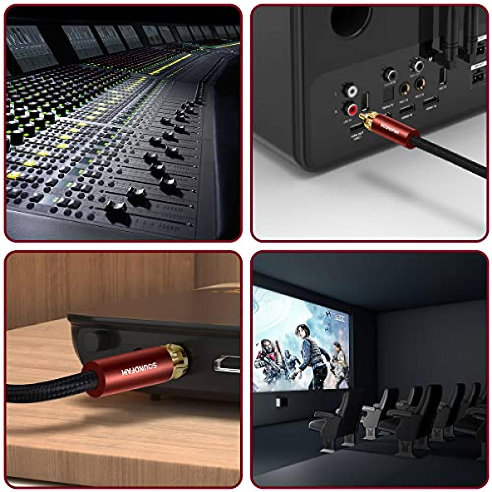 Cable Audio SOUNDFAM SM-TZMM Subwoofer RCA Amplificador