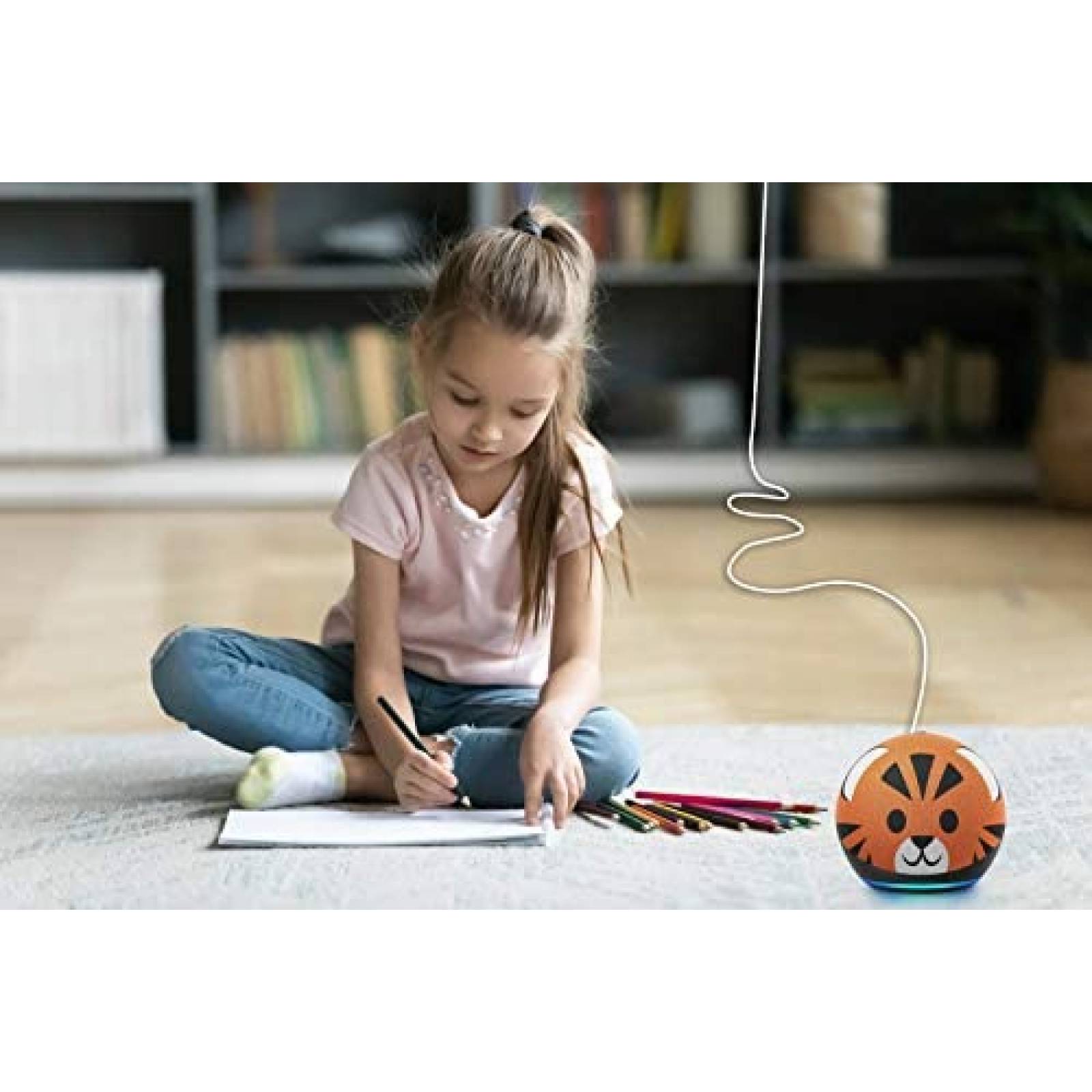 Cable energia Alexa macho a hembra LOL PARTY 16ft -Blanco