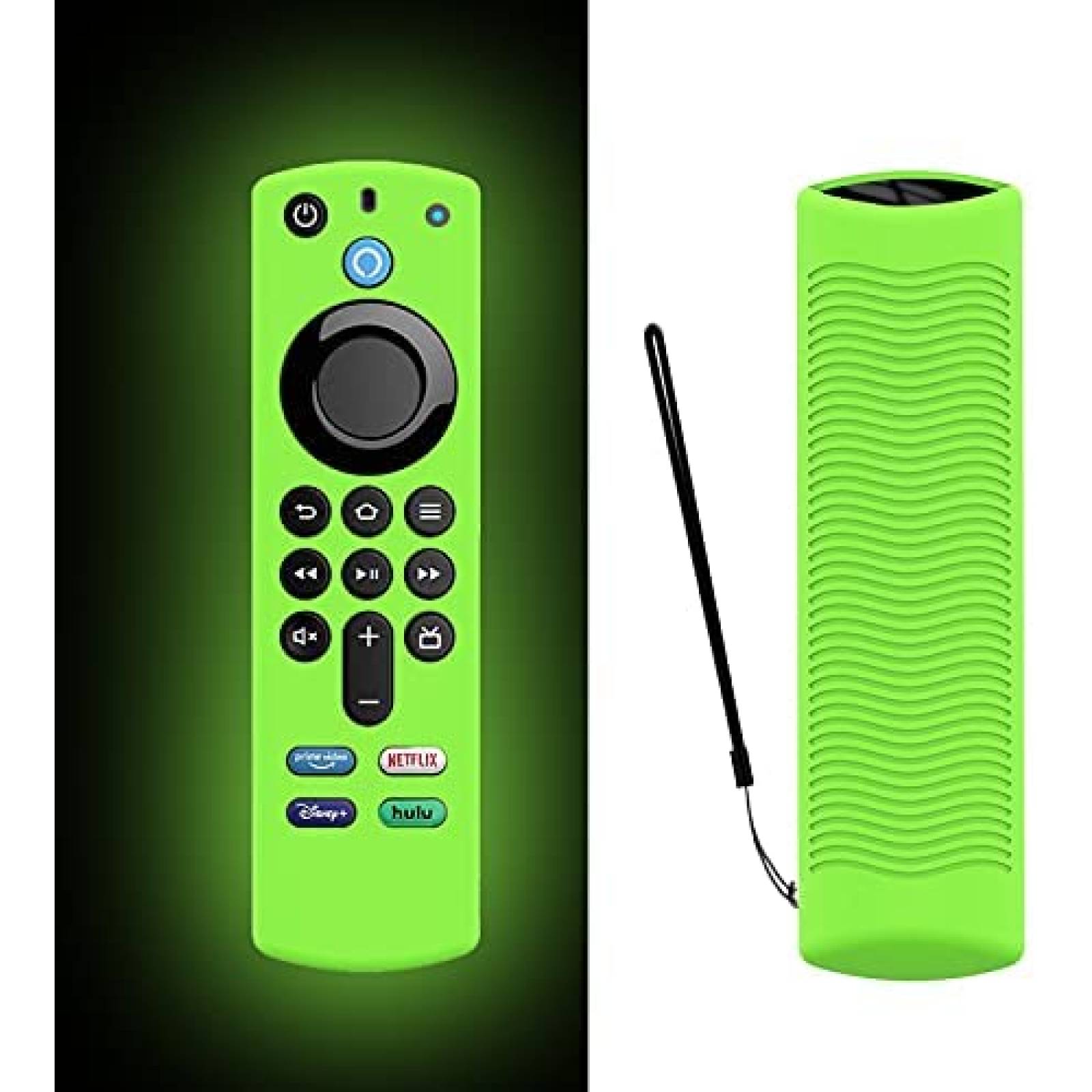 Funda para control Alexa Firestick LEFXMOPHY silicon -Verde
