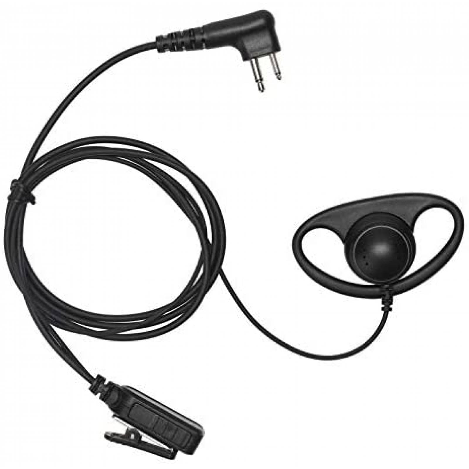 Auricular Yolipar para radio Motorola Forma de D -Negro