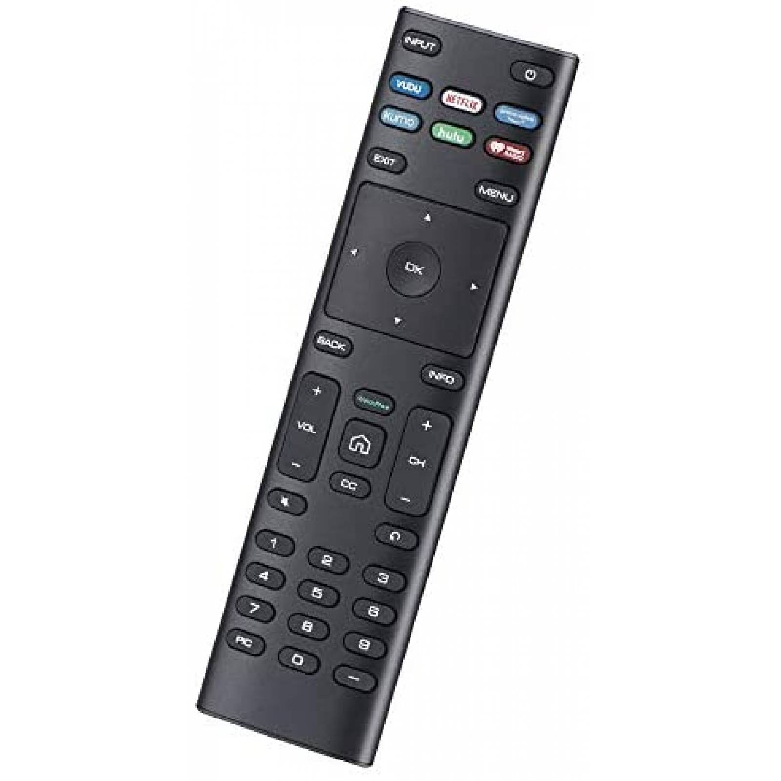 Control Remoto UNOCAR XRT-136 para Vizio Smart TV -Negro