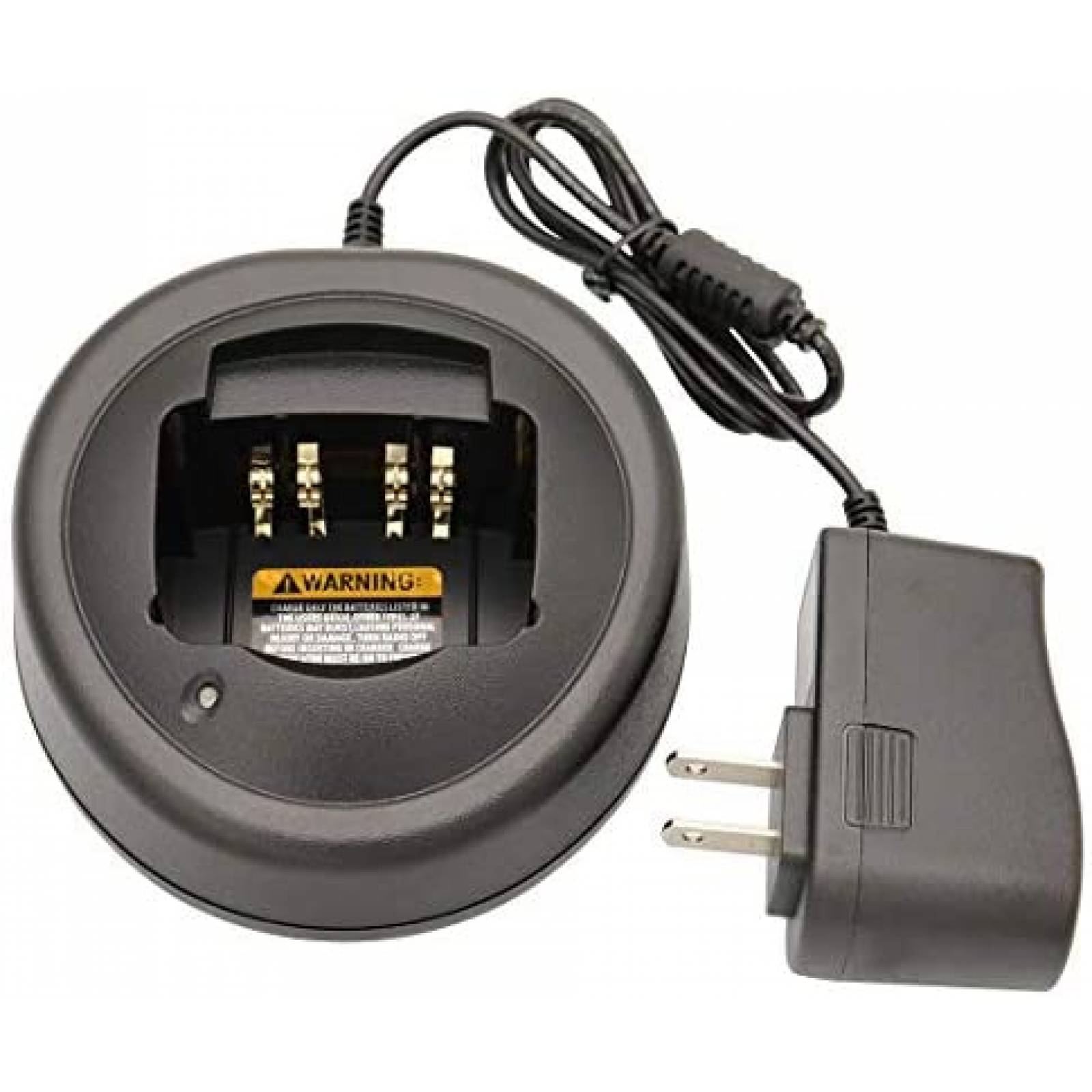 Paquete Cargador para Radio Motorola Zkarabc DC 12V -Negro