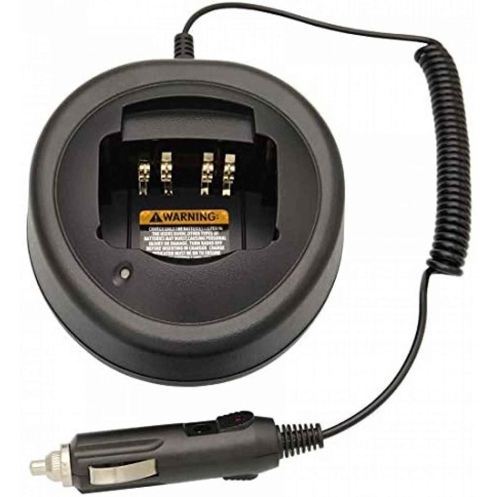 Paquete Cargador para Radio Motorola Zkarabc DC 12V -Negro
