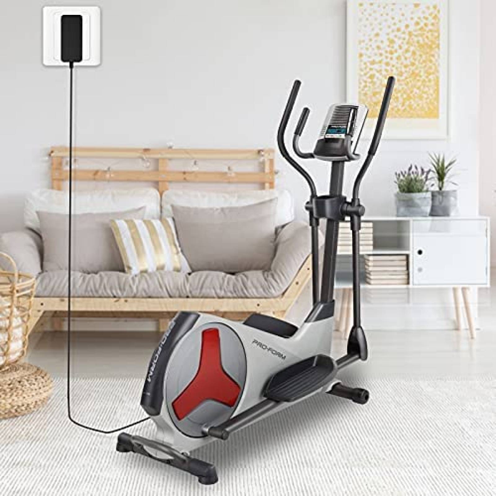 Cargador MEROM 6 V Compatible Con Golds Gym Power Spin-Negro