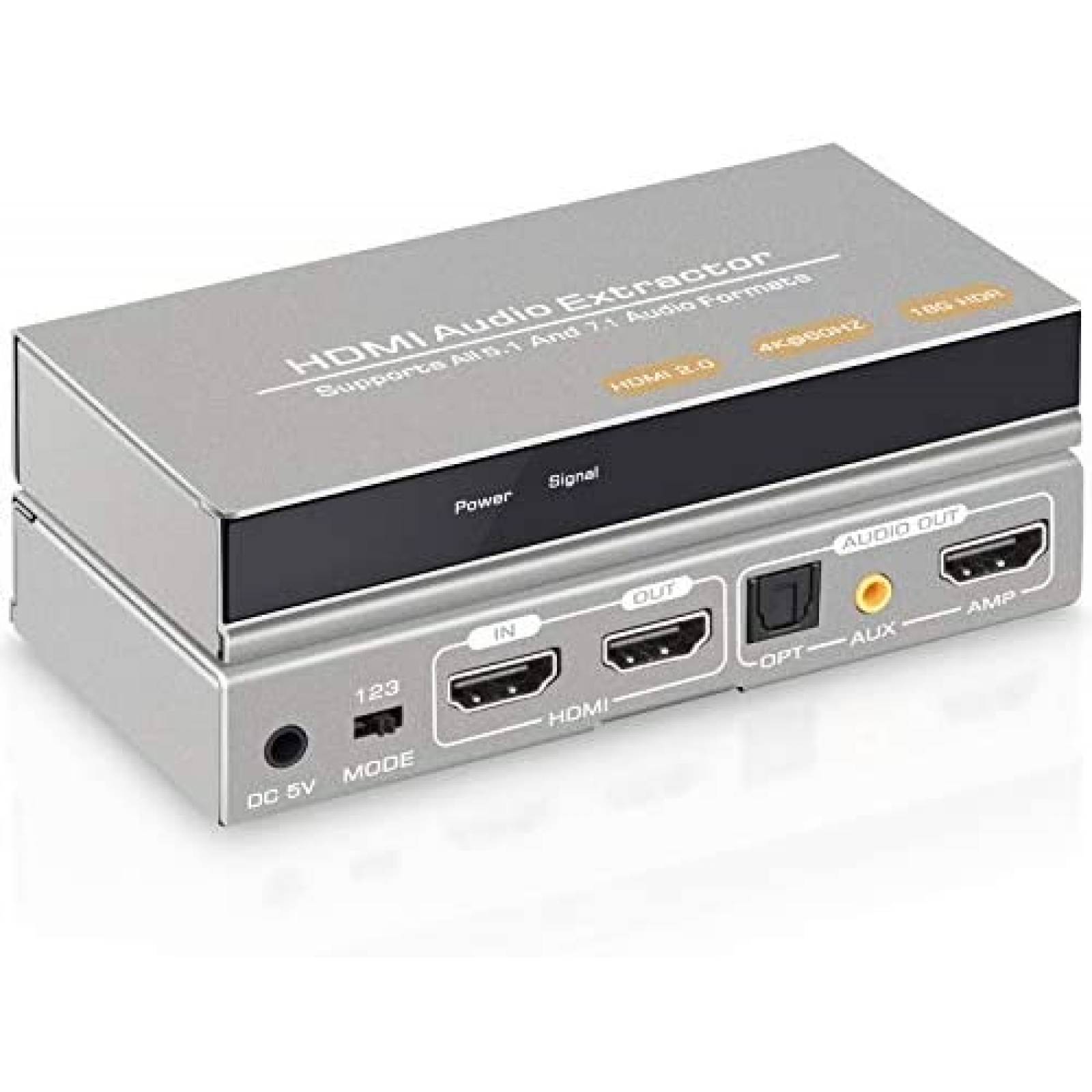 Extractor Audio Tensun TEN-HD002-US HDMI 4K Divisor -Gris