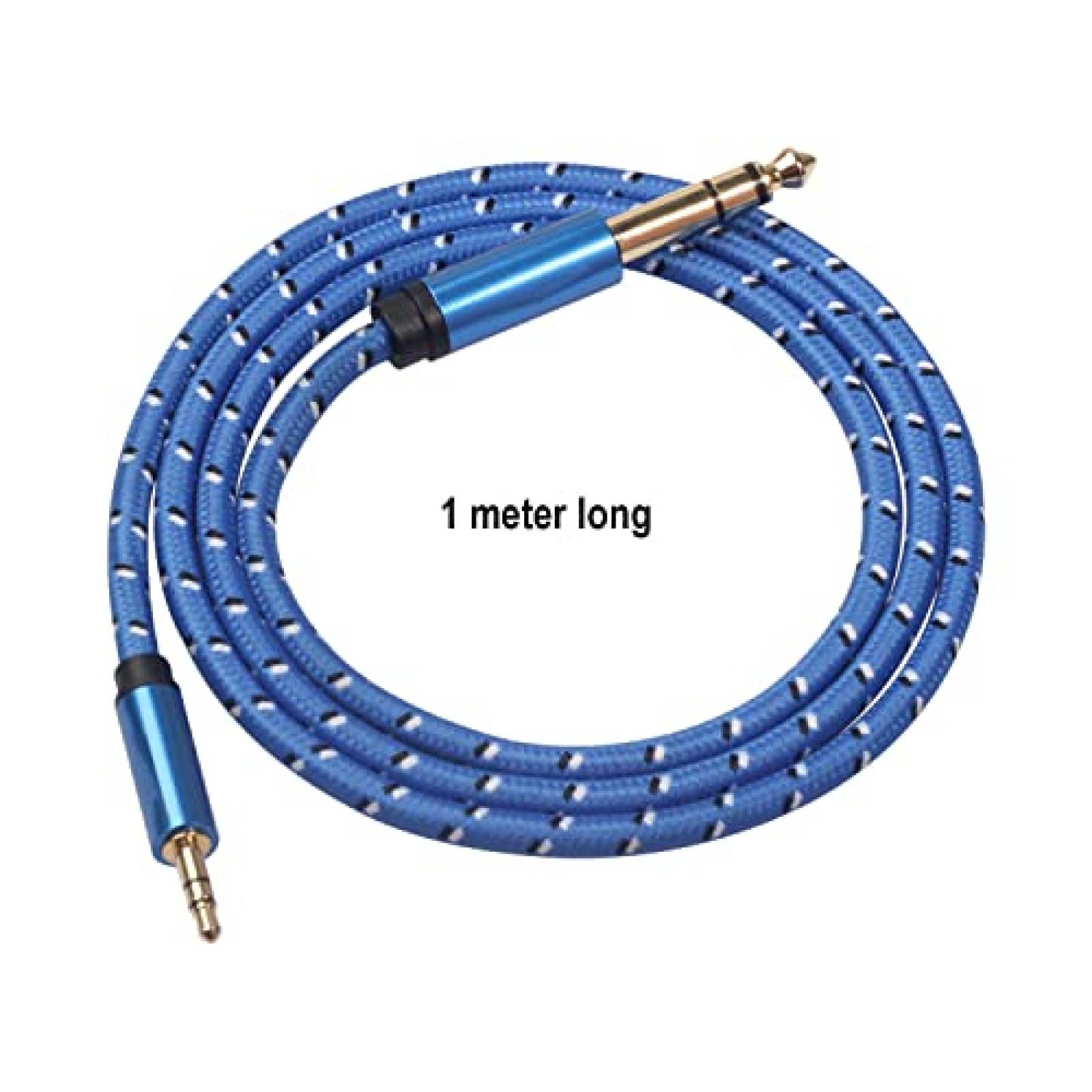 Cable de audio estereo WISYIFIL bidireccional TRS -Azul
