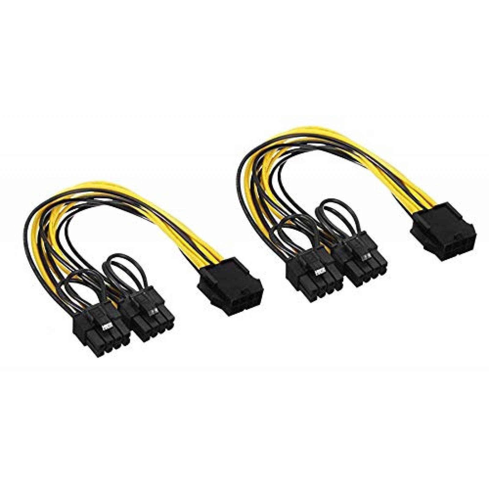 Cable Qaoquda 2 Pzs PCI Express 8 Pines a Doble PCIe