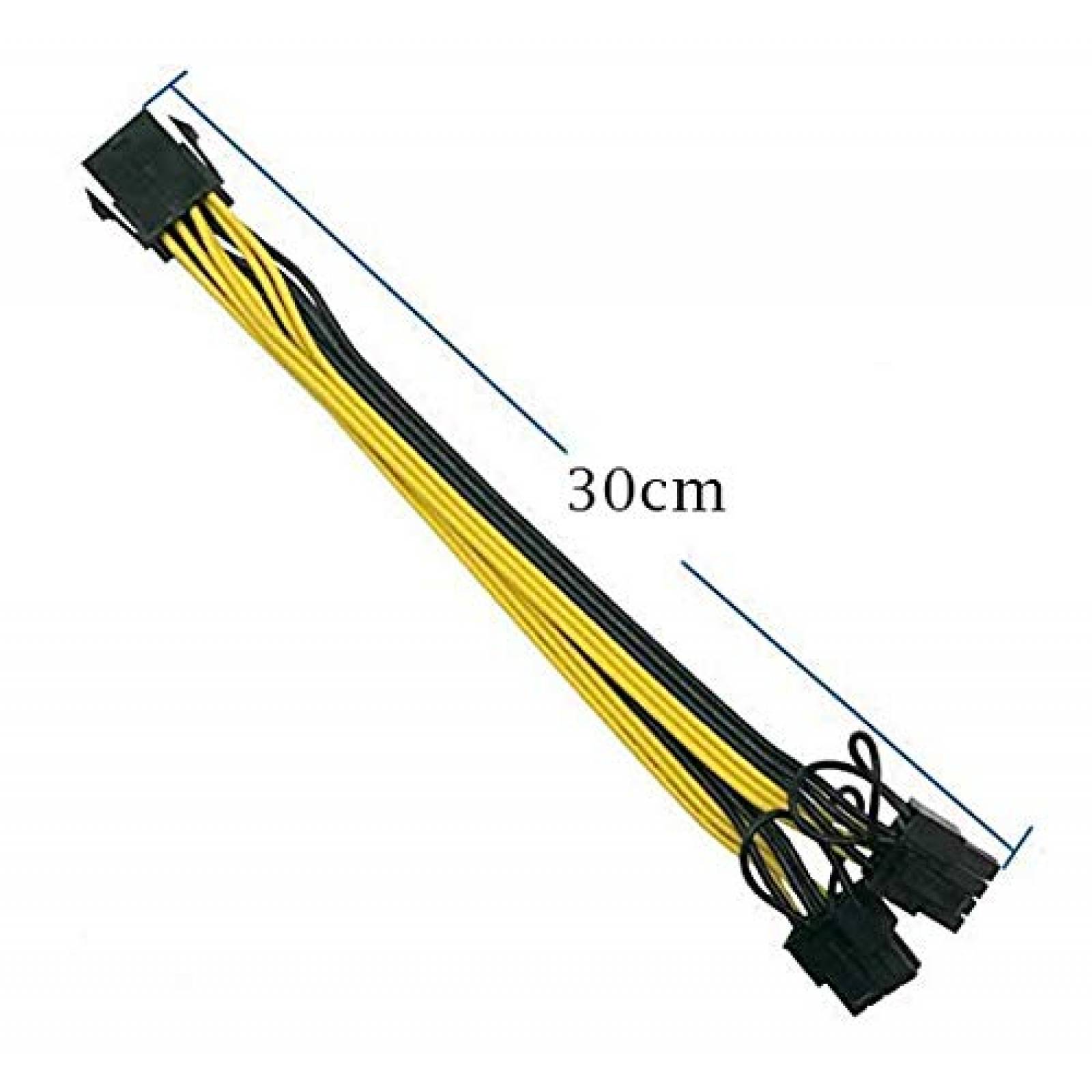 Cable Qaoquda 2 Pzs PCI Express 8 Pines a Doble PCIe