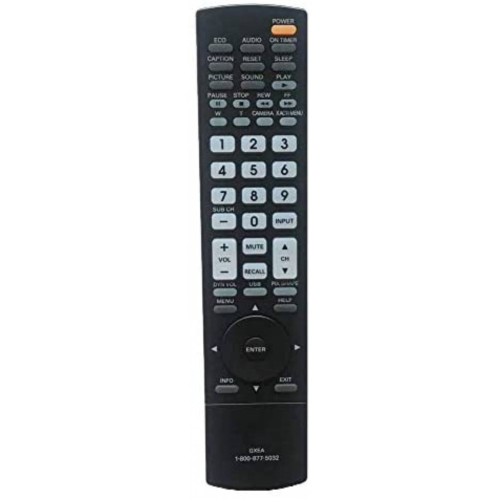 Control Remoto AHEBAO para Televisor LCD Sanyo -Negro