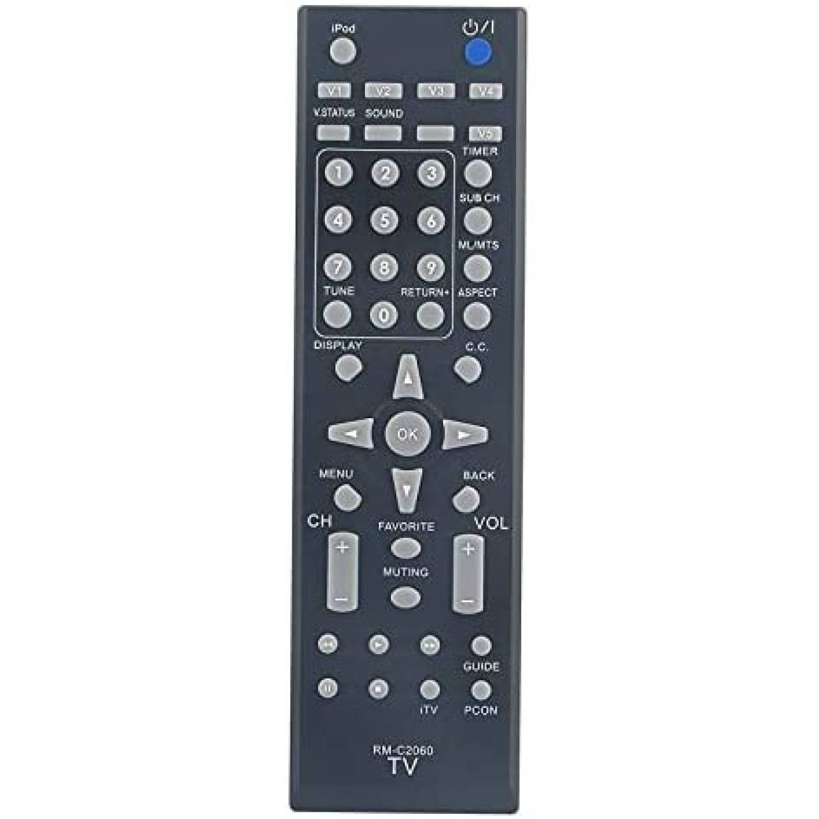 Control television LCD JVC RM-C2060 baterias AAA -Negro