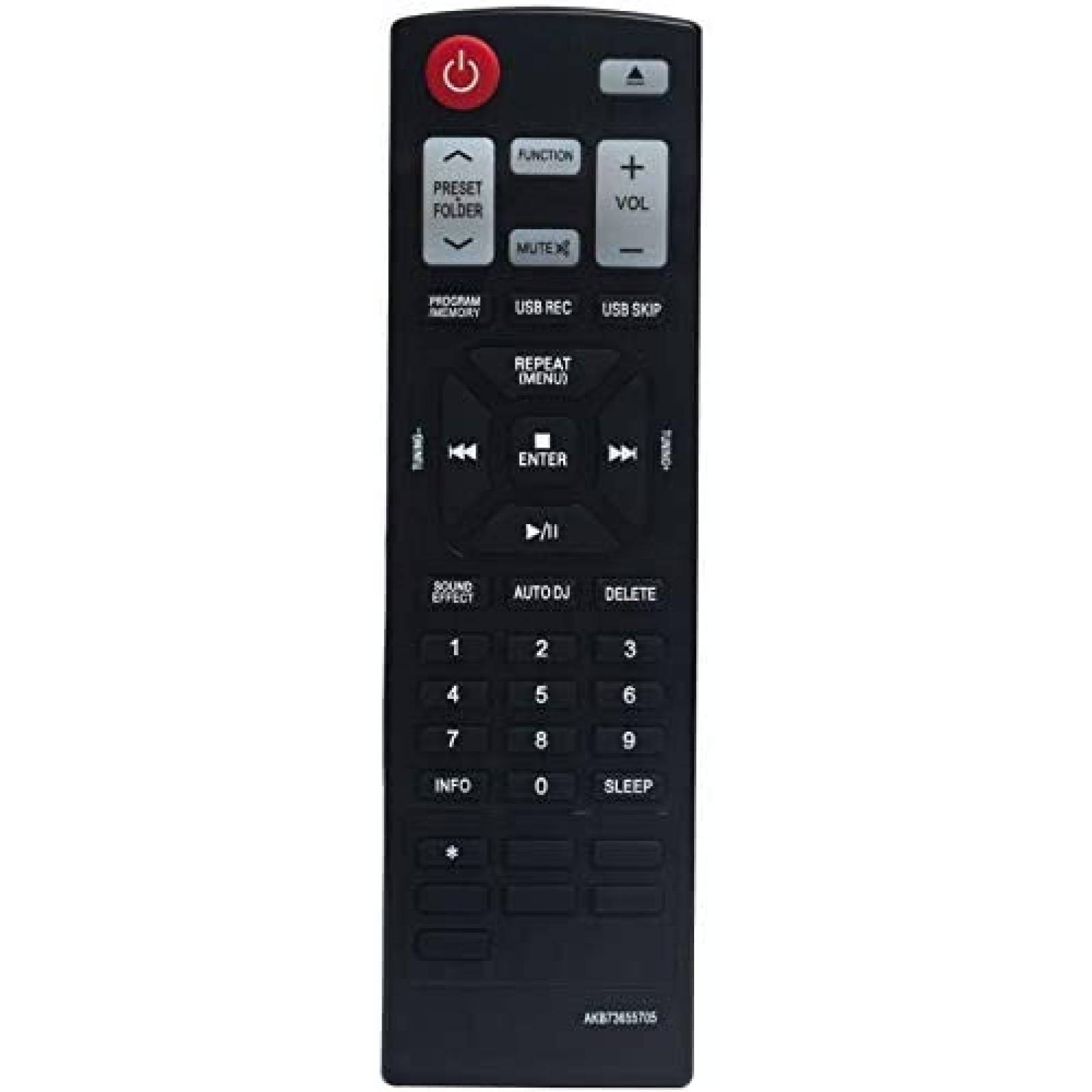 Control Remoto WINFLIKE para Sistema de Audio LG Home -Negro