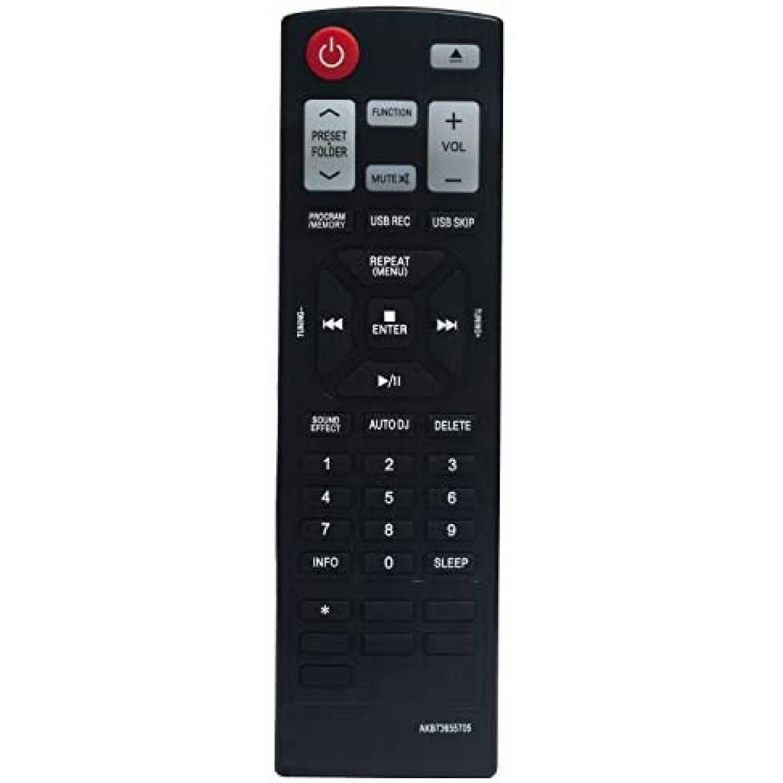 Control Remoto WINFLIKE para Sistema de Audio LG Home -Negro