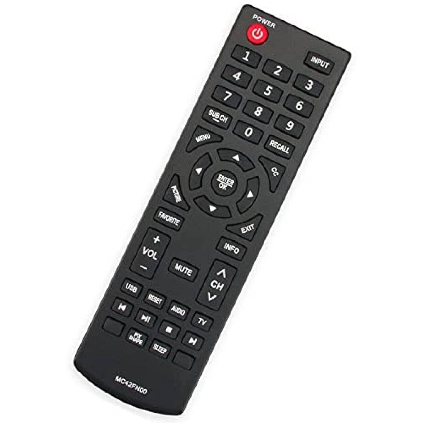 Control Remoto MC42FN00 para Samrt TV Sanyo -Negro